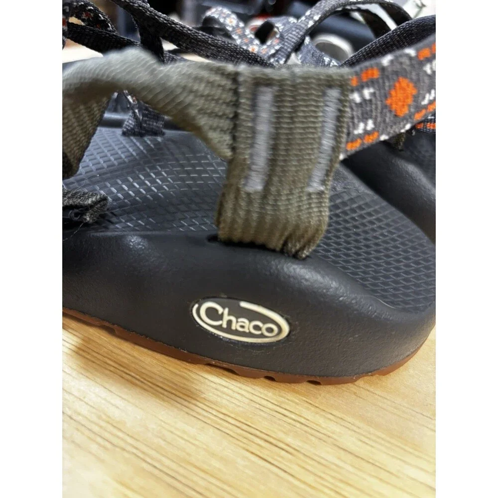 Chaco Z Cloud X2 Creed Golden Womens Sandals Gray Orange Hiking Sport Size 9